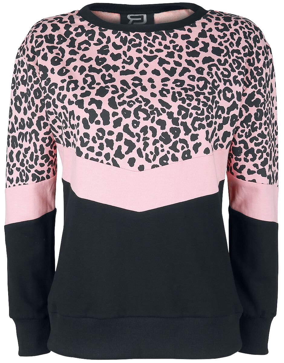 Sweat-shirt  de RED by EMP - Sweat Imprimé Léopard - S à XXL - pour Femme - noir/rose - RED by EMP