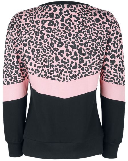 Sweat-shirt  de RED by EMP - Sweat Imprimé Léopard - S à XXL - pour Femme - noir/rose - RED by EMP - View 2