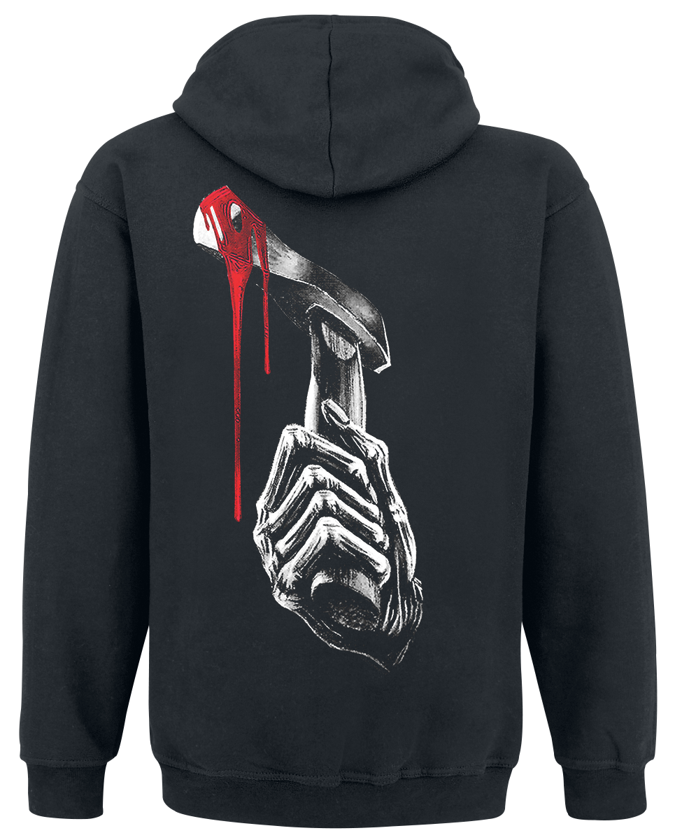 Sweat-shirt à capuche  de Iron Maiden - Big Axe - S à M - pour Homme - noir - Iron Maiden - View 2