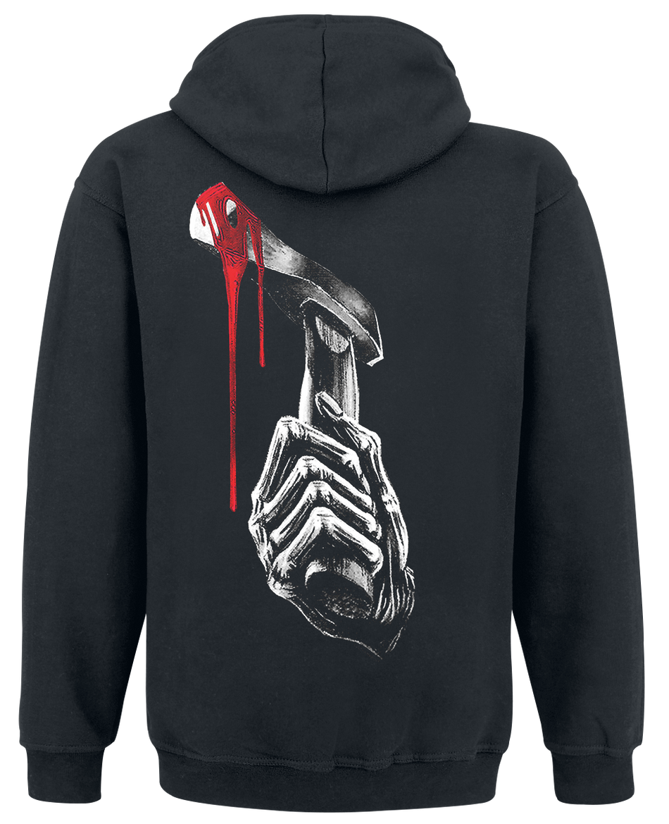 Sweat-shirt à capuche  de Iron Maiden - Big Axe - S à M - pour Homme - noir - Iron Maiden - View 2