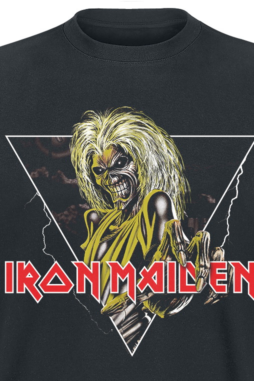 T-Shirt Manches courtes  de Iron Maiden - Killers Triangle - S à 3XL - pour Homme - noir - Iron Maiden - View 2