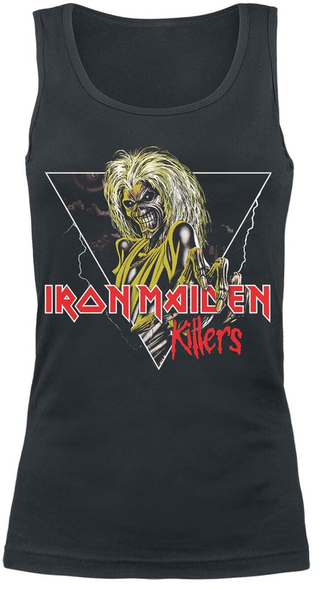 Top  de Iron Maiden - Killers Triangle - S à XXL - pour Femme - noir - Iron Maiden