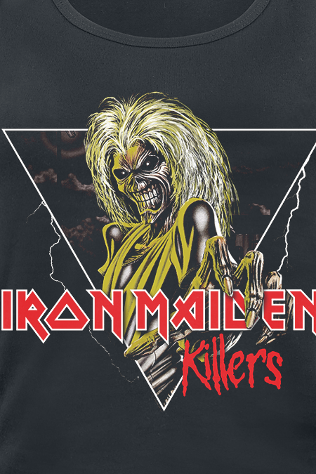 Top  de Iron Maiden - Killers Triangle - S à XXL - pour Femme - noir - Iron Maiden - View 2