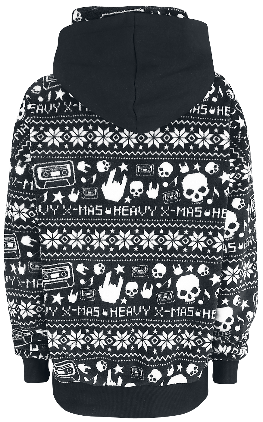 Pull De Noël  de Collection Spéciale EMP - Sweat À Capuche Style Norvégien Noir - S à XXL - pour Femme - noir - Collection Spéciale EMP - View 2