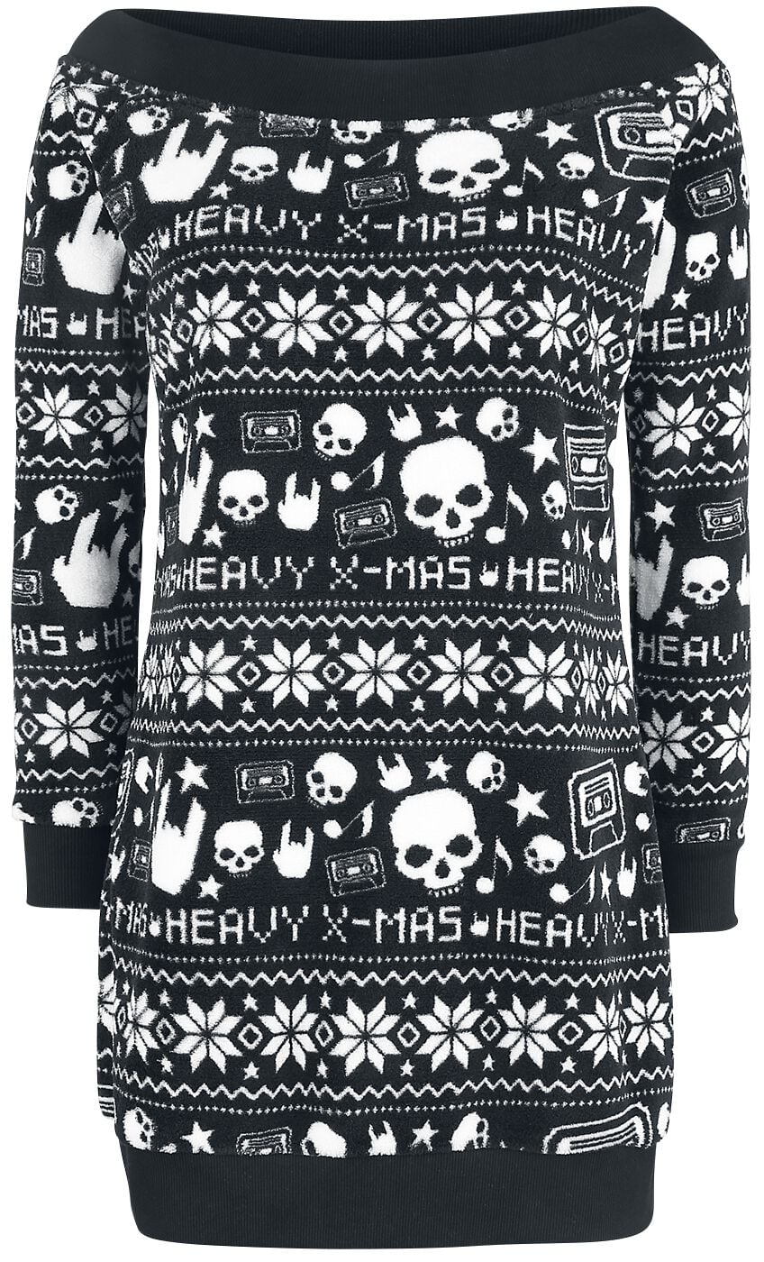 Robe courte  de Collection Spéciale EMP - Robe Imprimé Heavy XMAS - S à 5XL - pour Femme - noir - Collection Spéciale EMP