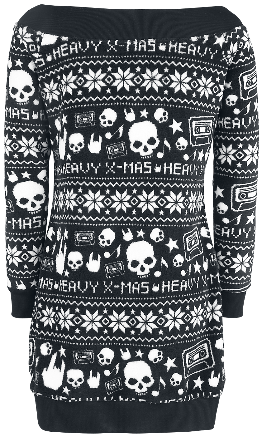 Robe courte  de Collection Spéciale EMP - Robe Imprimé Heavy XMAS - S à 5XL - pour Femme - noir - Collection Spéciale EMP - View 2