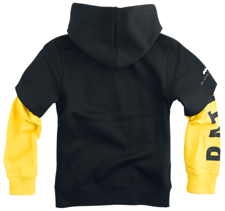 Sweat-Shirt à capuche  de Batman - Enfants - Logo - 98/104 à 146/152 - pour filles & garçonse - noir/jaune - Batman - View 2