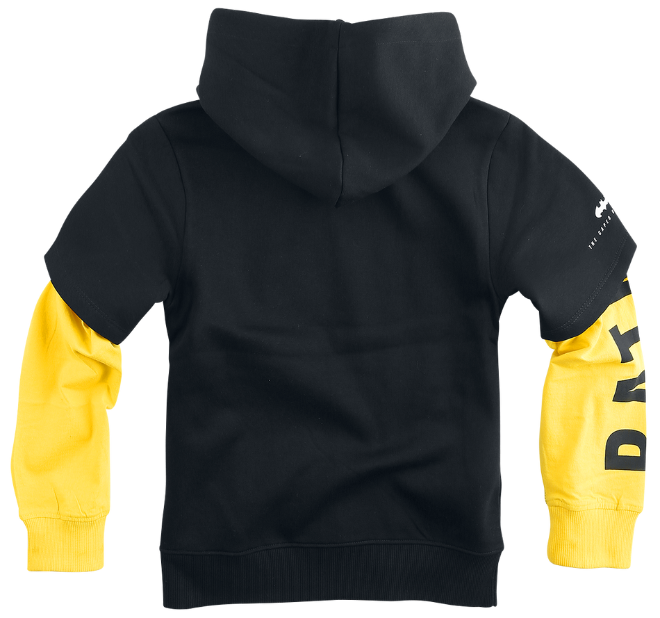 Sweat-Shirt à capuche  de Batman - Enfants - Logo - 98/104 à 146/152 - pour filles & garçonse - noir/jaune - Batman - View 2