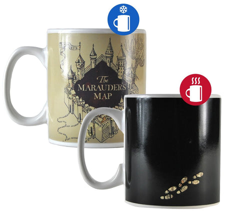 Mug  de Harry Potter - La Carte du Maraudeur - Mug Thermoréactif - pour Indifférent - noir - Harry Potter
