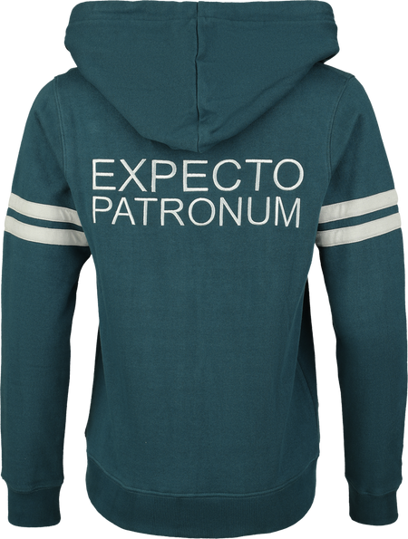 Sweat-shirt zippé à capuche  de Harry Potter - Expecto Patronum - S à XXL - pour Femme - vert/gris - Harry Potter - View 2