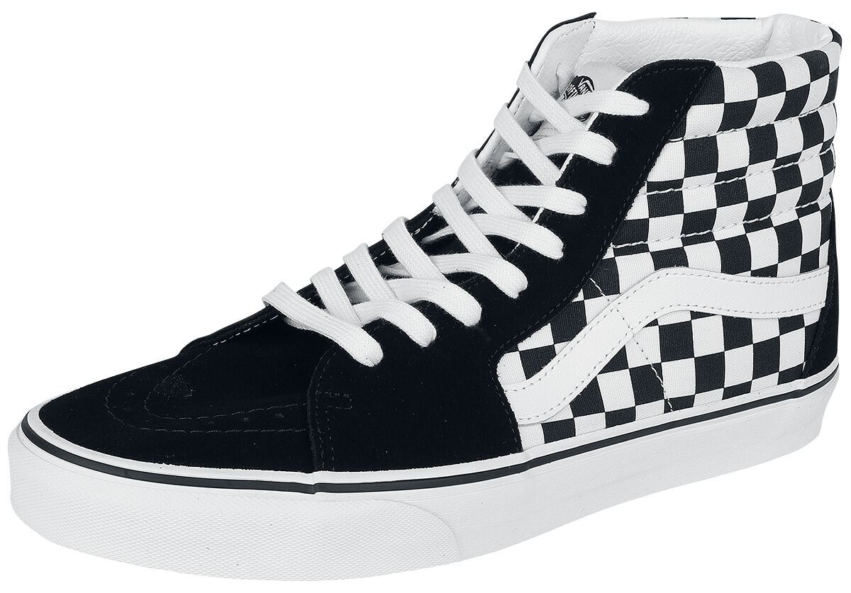 Baskets hautes  de Vans - SK8-Hi Checkerboard - EU37 à EU41 - pour Unisexe - noir/blanc - Vans