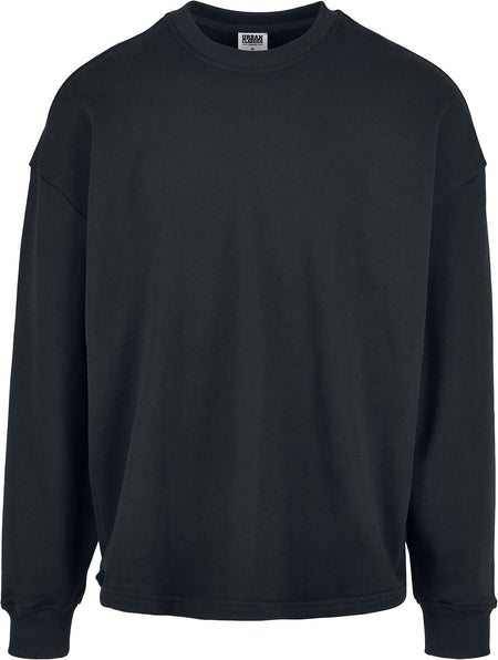 Sweat-shirt  de Urban Classics - Organic Oversized Boxy Crew - M à L - pour Homme - noir - Urban Classics