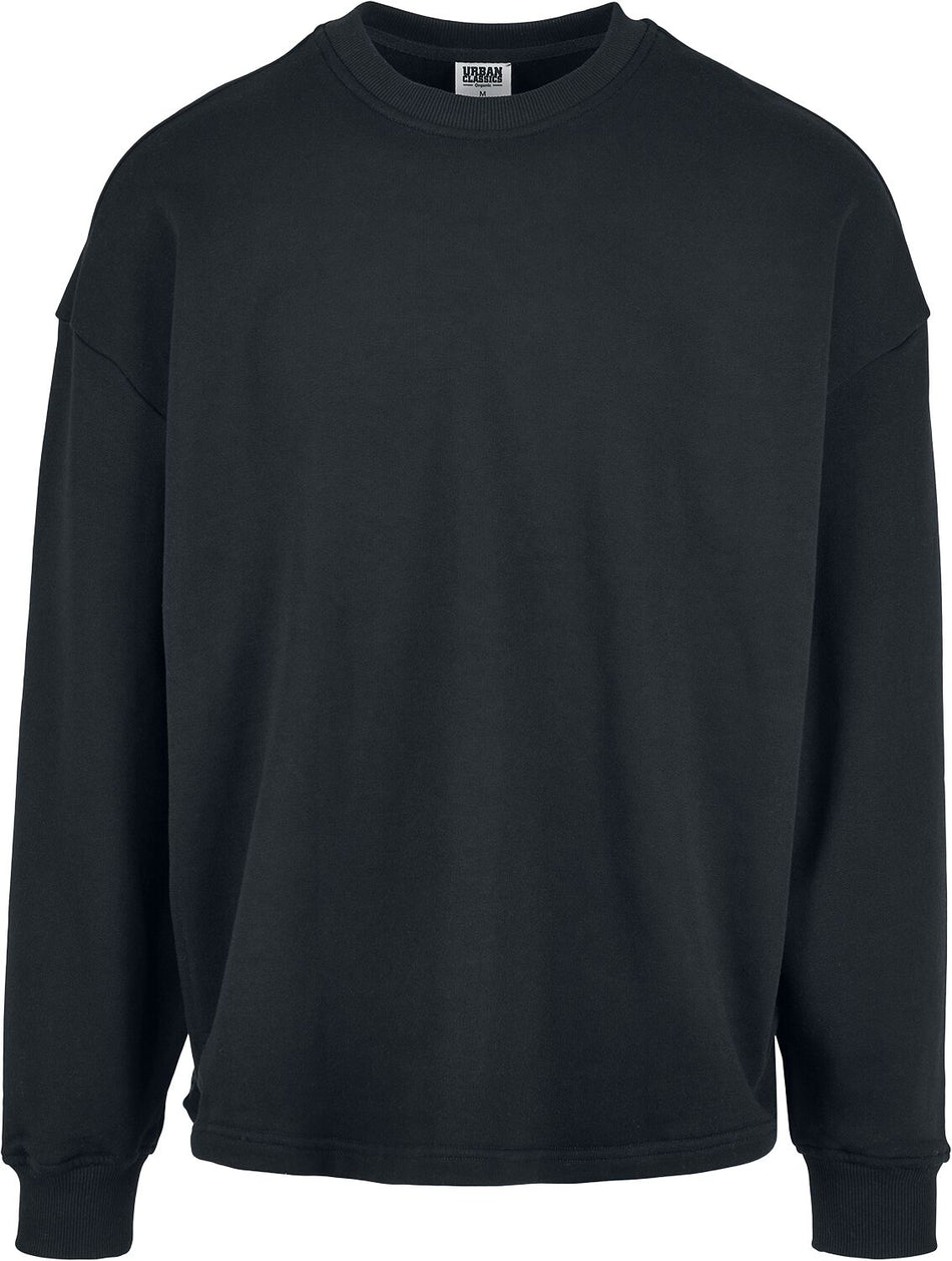 Sweat-shirt  de Urban Classics - Organic Oversized Boxy Crew - M à L - pour Homme - noir - Urban Classics