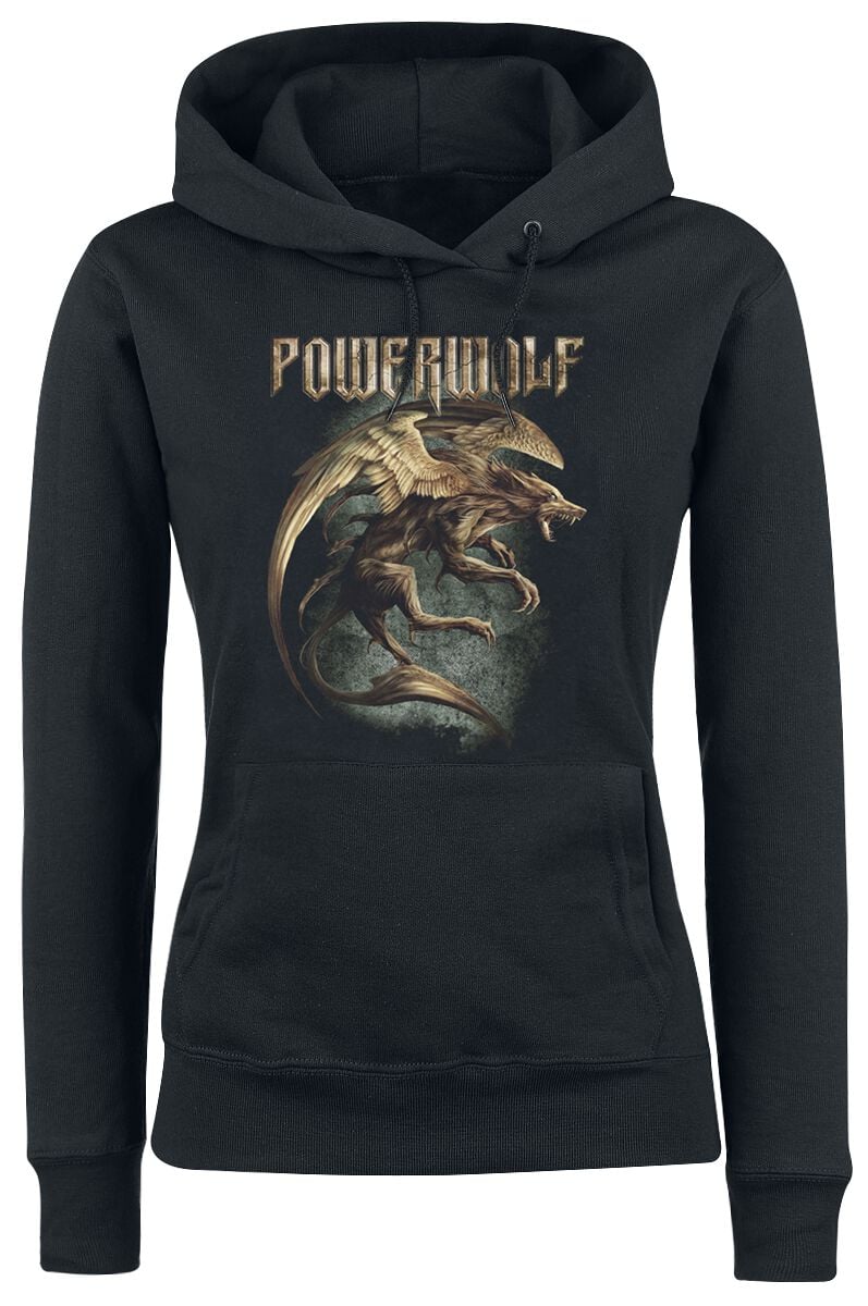 Sweat-shirt à capuche  de Powerwolf - Where the wild wolves have gone - S à XXL - pour Femme - noir - Powerwolf