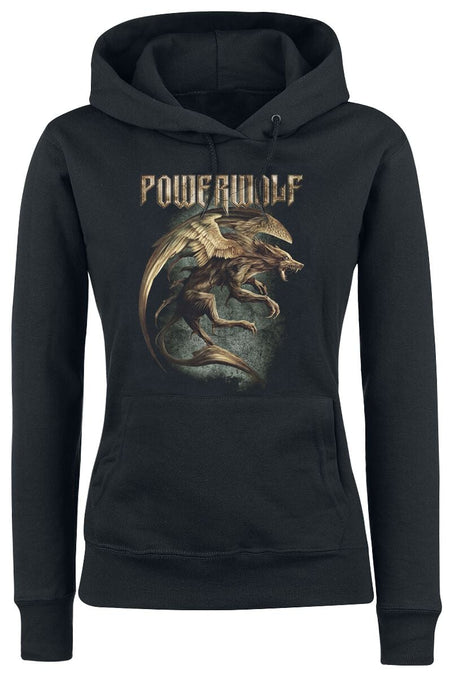 Sweat-shirt à capuche  de Powerwolf - Where the wild wolves have gone - S à XXL - pour Femme - noir - Powerwolf