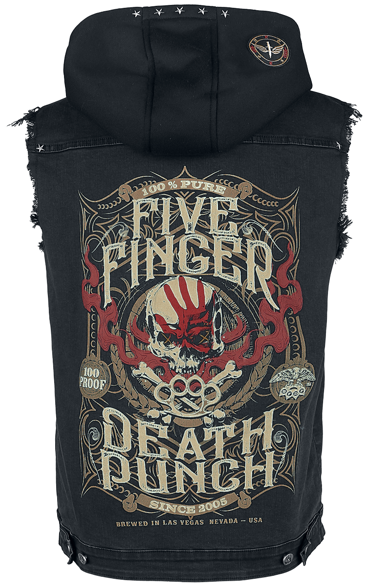Veste  de Five Finger Death Punch - EMP Signature Collection - S à XXL - pour Homme - noir - Five Finger Death Punch - View 2