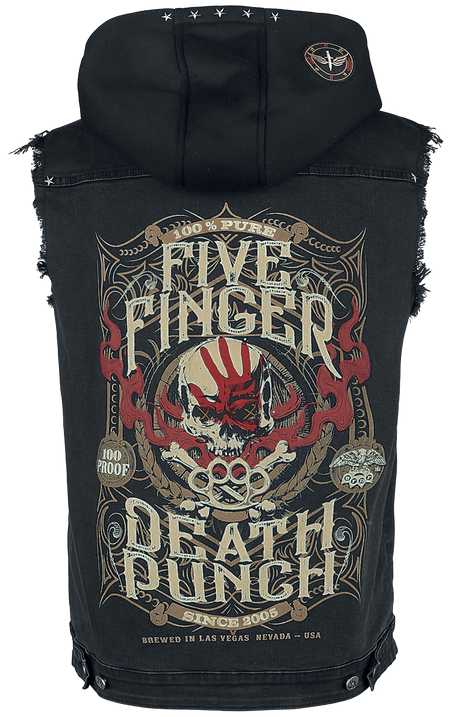 Veste  de Five Finger Death Punch - EMP Signature Collection - S à 3XL - pour Homme - noir - Five Finger Death Punch - View 2
