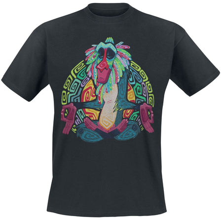 T-Shirt Manches courtes Disney de Le Roi Lion - Rafiki - S à XXL - pour Homme - noir - Le Roi Lion