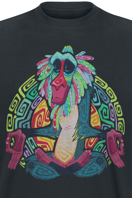 T-Shirt Manches courtes Disney de Le Roi Lion - Rafiki - S à XXL - pour Homme - noir - Le Roi Lion - View 2