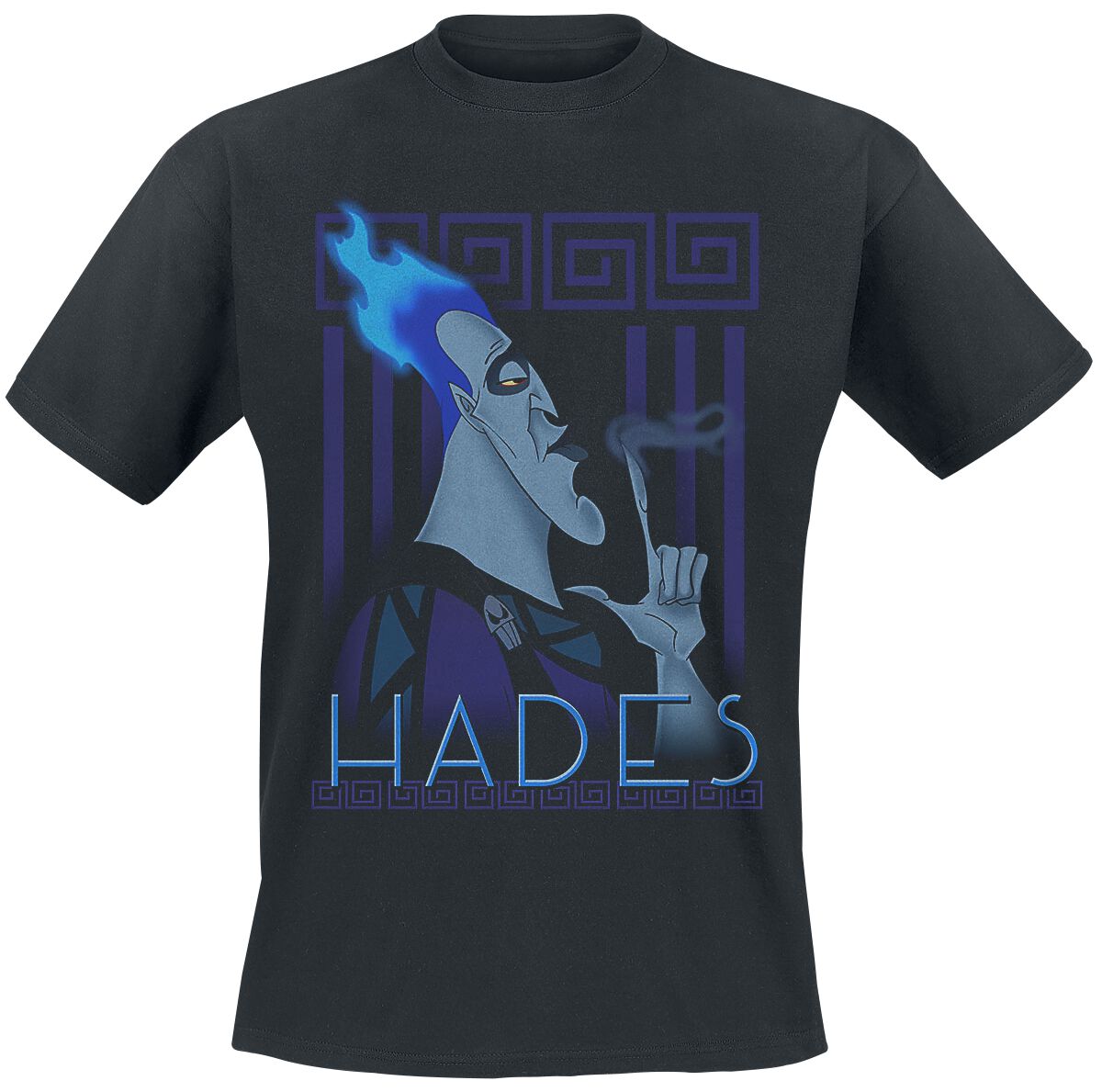 T-Shirt Manches courtes Disney de Hercules - Hades - S à XXL - pour Homme - noir - Hercules