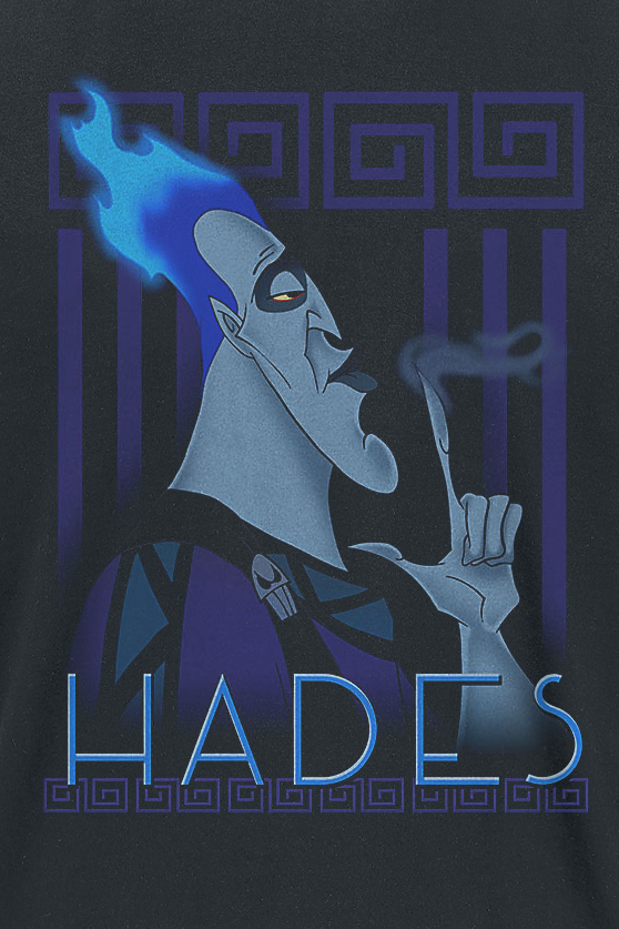 T-Shirt Manches courtes Disney de Hercules - Hades - S à XXL - pour Homme - noir - Hercules - View 2