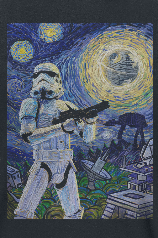 T-Shirt Manches courtes  de Star Wars - Stormy Night - S à XXL - pour Homme - noir - Star Wars - View 2