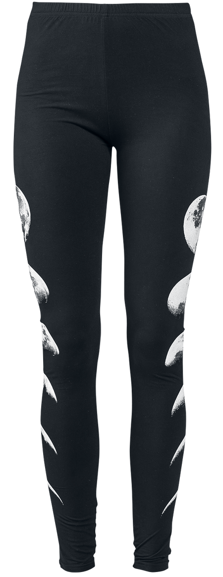 Legging Gothic de Gothicana by EMP - Leggings Avec Lune - S à 5XL - pour Femme - noir - Gothicana by EMP - View 2