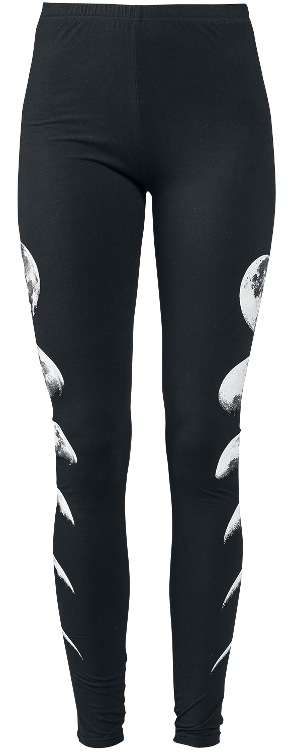 Legging Gothic de Gothicana by EMP - Leggings Avec Lune - S à 5XL - pour Femme - noir - Gothicana by EMP - View 2