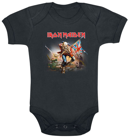 Body  de Iron Maiden - Kids - Trooper - 56/62 à 86/92 - pour filles & garçonse - noir - Iron Maiden