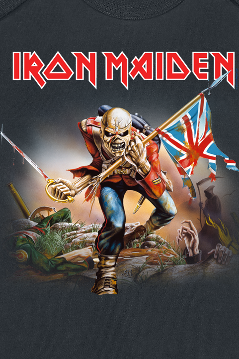 Body  de Iron Maiden - Kids - Trooper - 56/62 à 86/92 - pour filles & garçonse - noir - Iron Maiden - View 2
