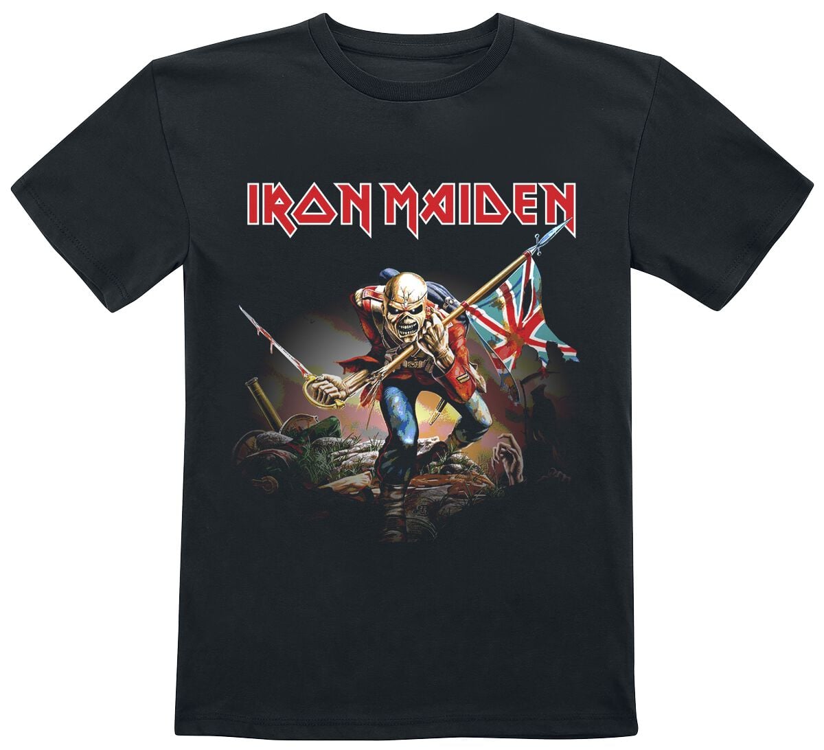T-shirt  de Iron Maiden - Kids - Trooper - 104 à 164 - pour filles & garçonse - noir - Iron Maiden