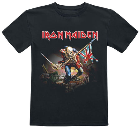 T-shirt  de Iron Maiden - Kids - Trooper - 104 à 164 - pour filles & garçonse - noir - Iron Maiden