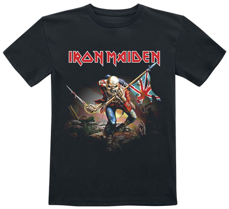 T-shirt  de Iron Maiden - Kids - Trooper - 104 à 164 - pour Enfants - noir - Iron Maiden