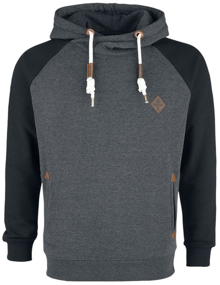 Sweat-shirt à capuche  de Indicode - Marybank - S à XXL - pour Homme - gris sombre chiné - Indicode