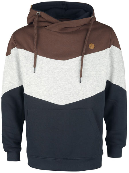 Sweat-shirt à capuche  de Indicode - Marcus - M à XXL - pour Homme - marron - Indicode