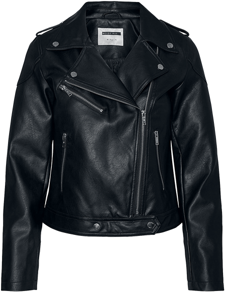 Veste en imitation cuir  de Noisy May - Veste Rollo - XS à XL - pour Femme - noir - Noisy May - View 2