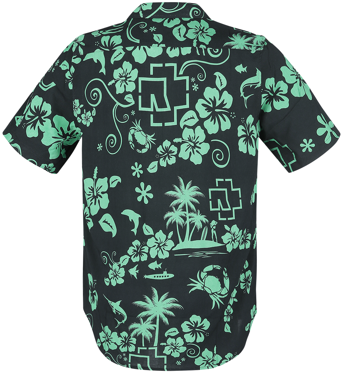 Chemise manches courtes  de Rammstein - Mein Land - S à 5XL - pour Homme - noir/vert - Rammstein - View 2