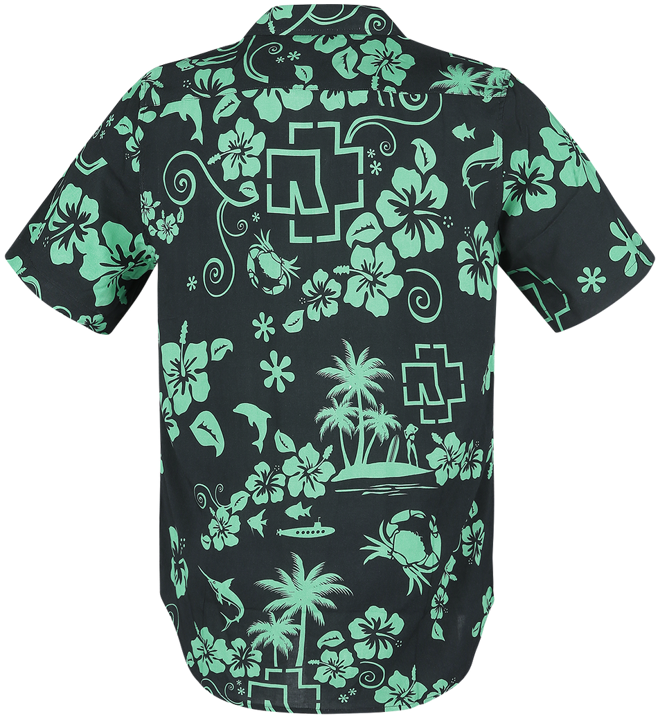 Chemise manches courtes  de Rammstein - Mein Land - S à 5XL - pour Homme - noir/vert - Rammstein - View 2
