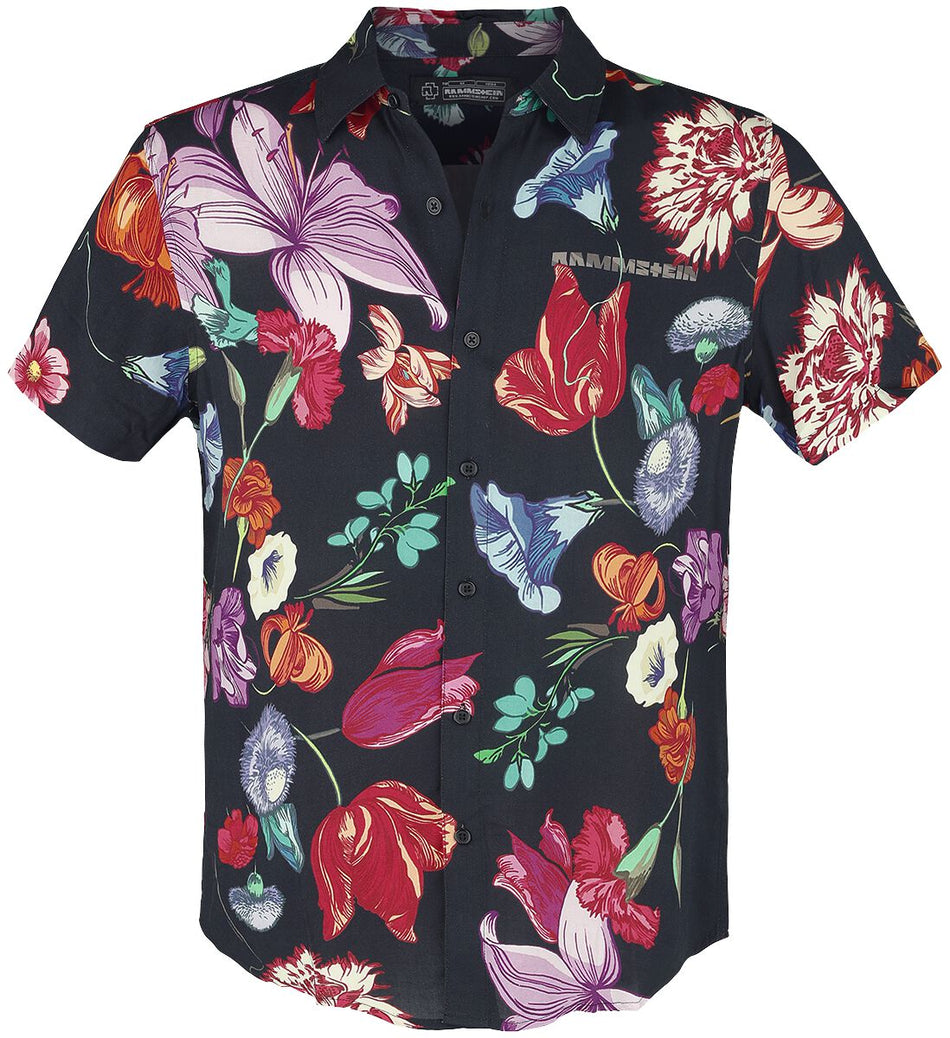 Chemise manches courtes  de Rammstein - Blumen - S à 3XL - pour Homme - multicolore - Rammstein