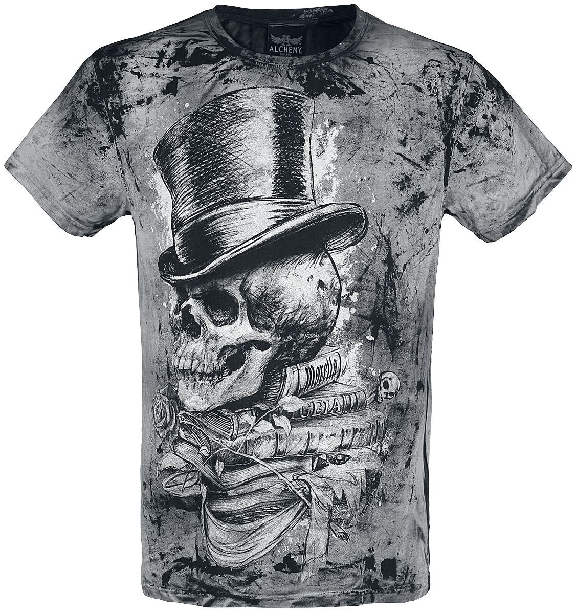 T-Shirt Manches courtes  de Alchemy England - Crâne Magistus - S à 4XL - pour Homme - noir - Alchemy England