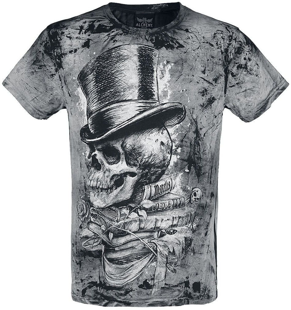 T-Shirt Manches courtes  de Alchemy England - Crâne Magistus - S à 4XL - pour Homme - noir - Alchemy England