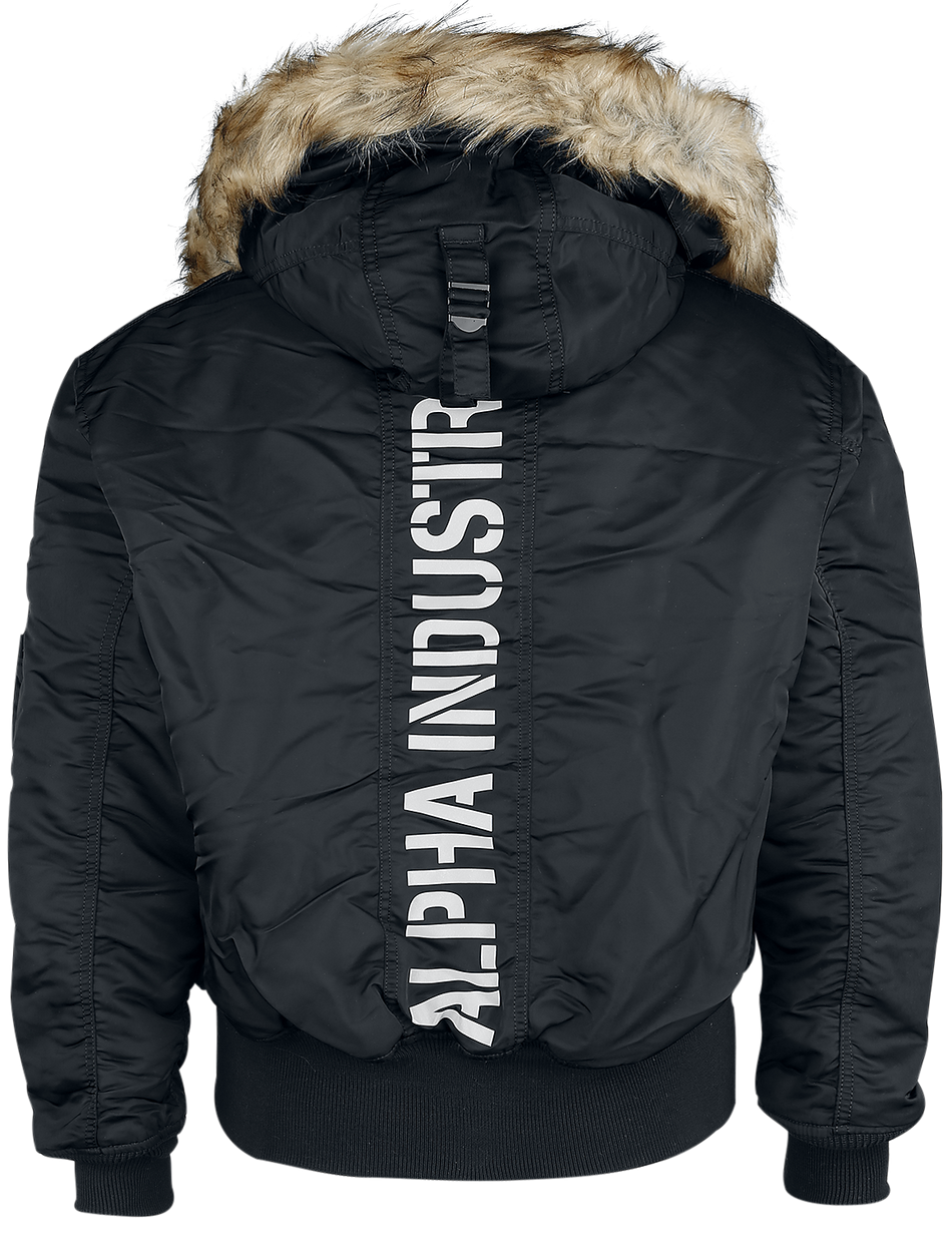 Veste d'hiver  de Alpha Industries - 45P Hooded Custom - L à XXL - pour Homme - noir - alpha industries - View 2