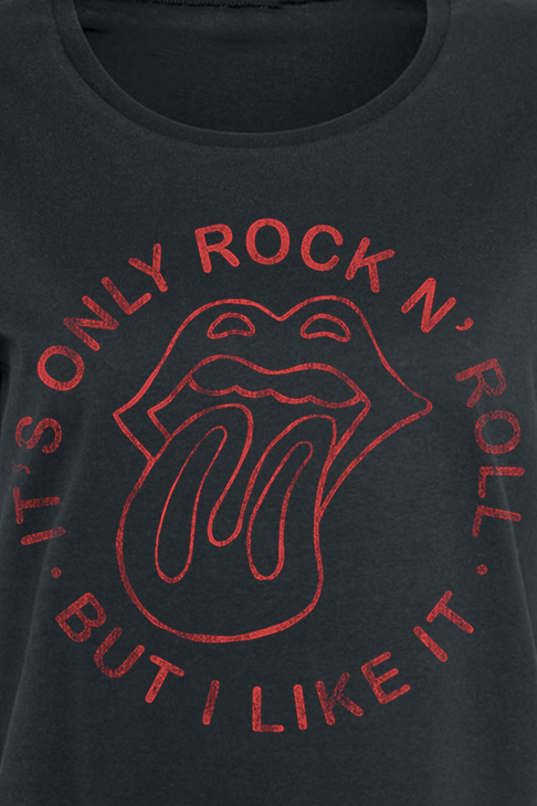 T-Shirt Manches courtes  de The Rolling Stones - Vintage Rock N Roll Tongue - S à M - pour Femme - noir - The Rolling Stones - View 2