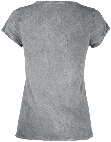 T-Shirt Manches courtes  de Outer Vision - Gerbera Magic Day - L à 4XL - pour Femme - gris - Outer Vision - View 2