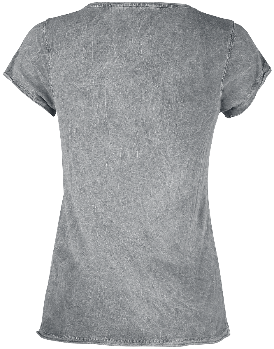 T-Shirt Manches courtes  de Outer Vision - Gerbera Magic Day - S à 4XL - pour Femme - gris - Outer Vision - View 2