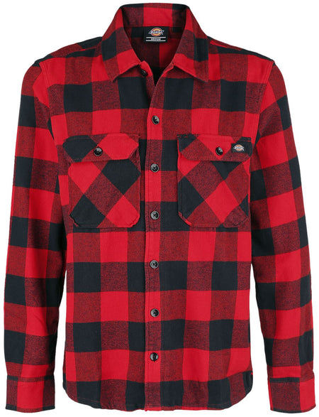 Chemise manches longues  de Dickies - Chemise New Sacramento - S à XXL - pour Homme - rouge - Dickies