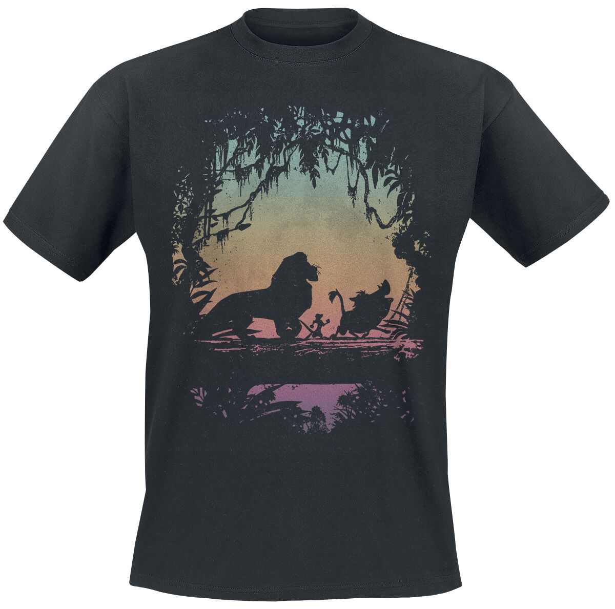 T-Shirt Manches courtes Disney de Le Roi Lion - Eastern Trail - S à XXL - pour Homme - noir - Le Roi Lion