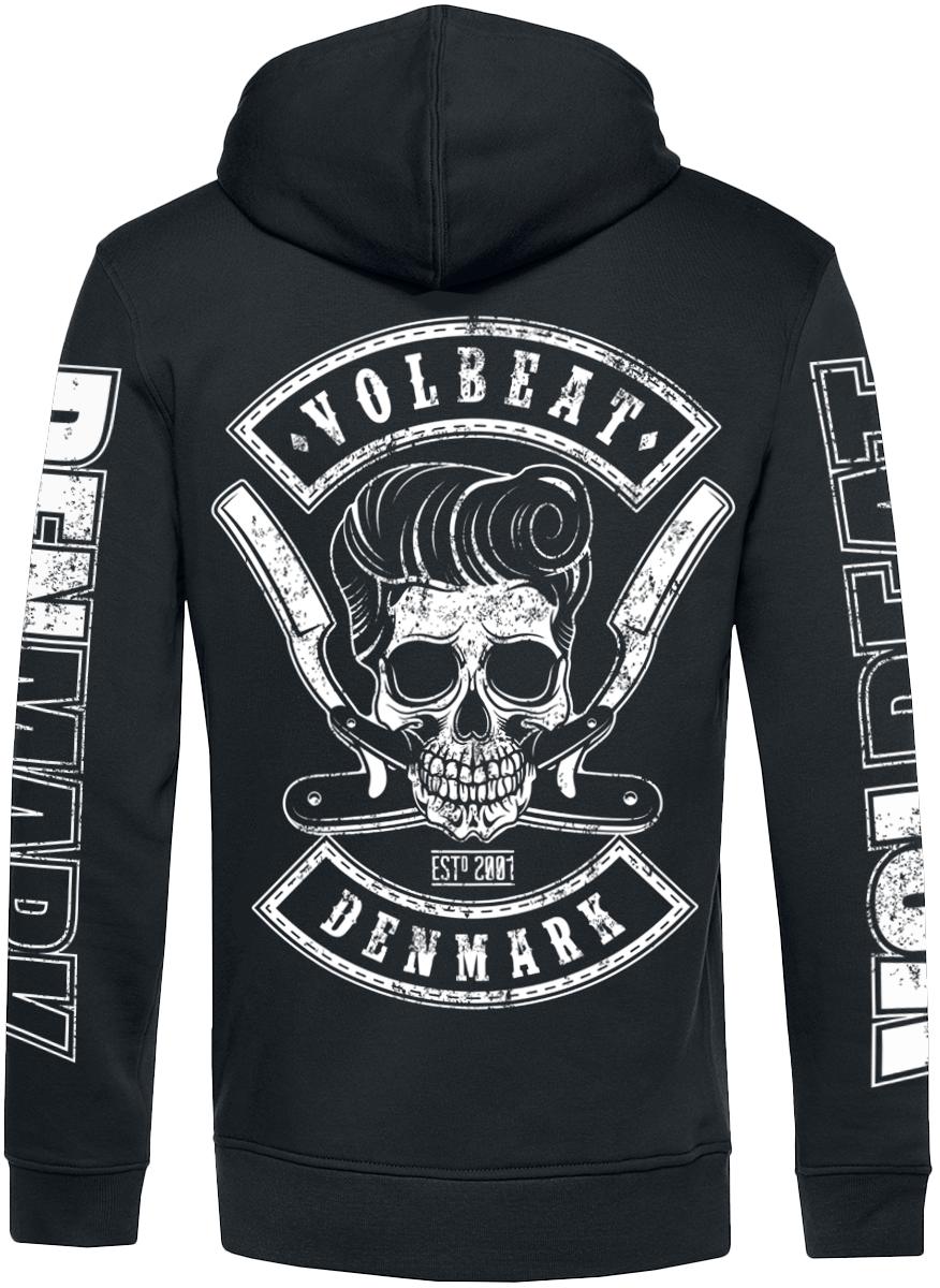 Sweat-shirt zippé à capuche  de Volbeat - Razorblade - S à 3XL - pour Homme - noir - Volbeat - View 2