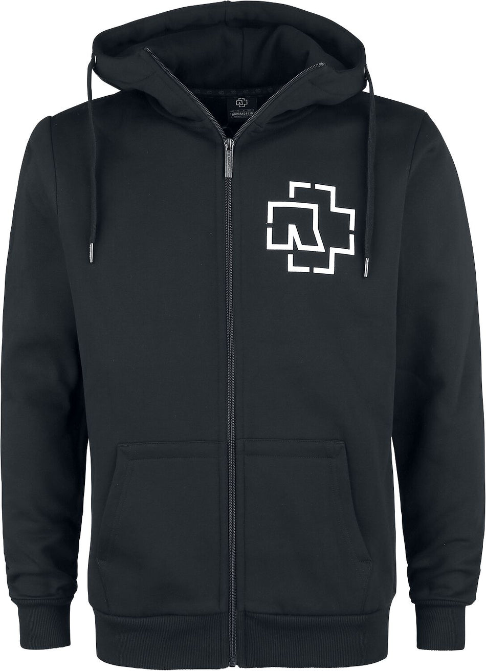 Sweat-shirt zippé à capuche  de Rammstein - Sehnsucht Schneider - S à 3XL - pour Homme - noir - Rammstein