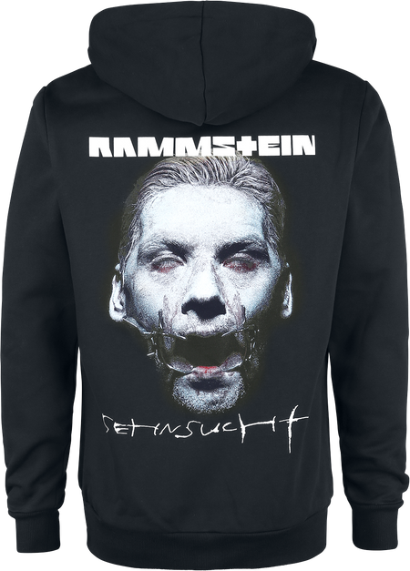 Sweat-shirt zippé à capuche  de Rammstein - Sehnsucht Schneider - S à 3XL - pour Homme - noir - Rammstein - View 2